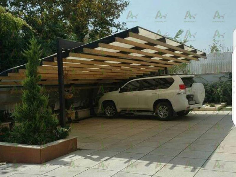 سایبان چوبی پارکینگ